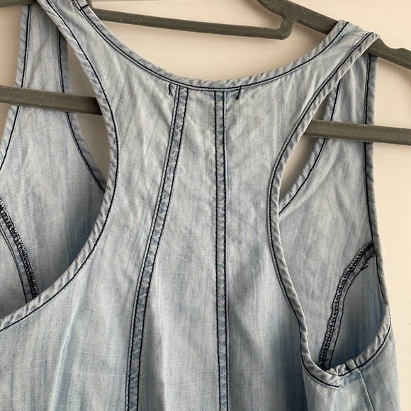 EUC Chambray Racerback Tank Dress! Sz. Small. - Picture 8 of 8